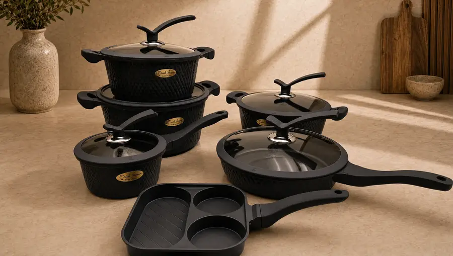 Jogo de Panelas 19 pçs – Arezzo – Black / edition